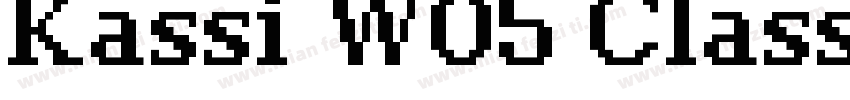 Kassi W05 Classic字体转换